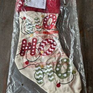 Pier 1 Imports light-up "Ho Ho Ho" Christmas stocking
